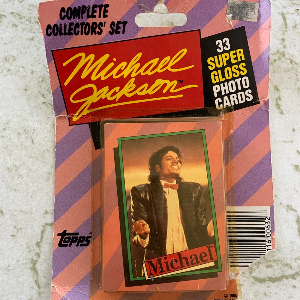 NIB Michael Jackson Photo Cards, Topps 1984, 33 collectors card set